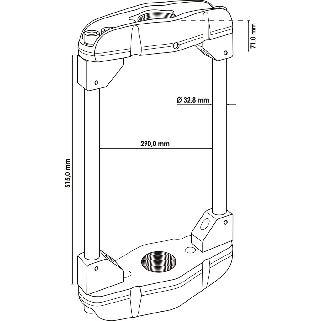 Universal press frame for commercial veh (2)