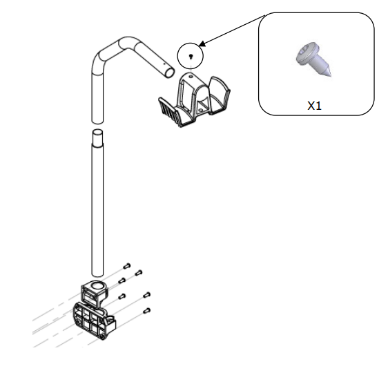 Laikiklis su kabeliu, 052284, GYS