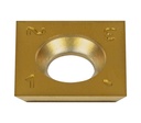 9 Carbide square tip 15x15mm Ti-coated ( (2)