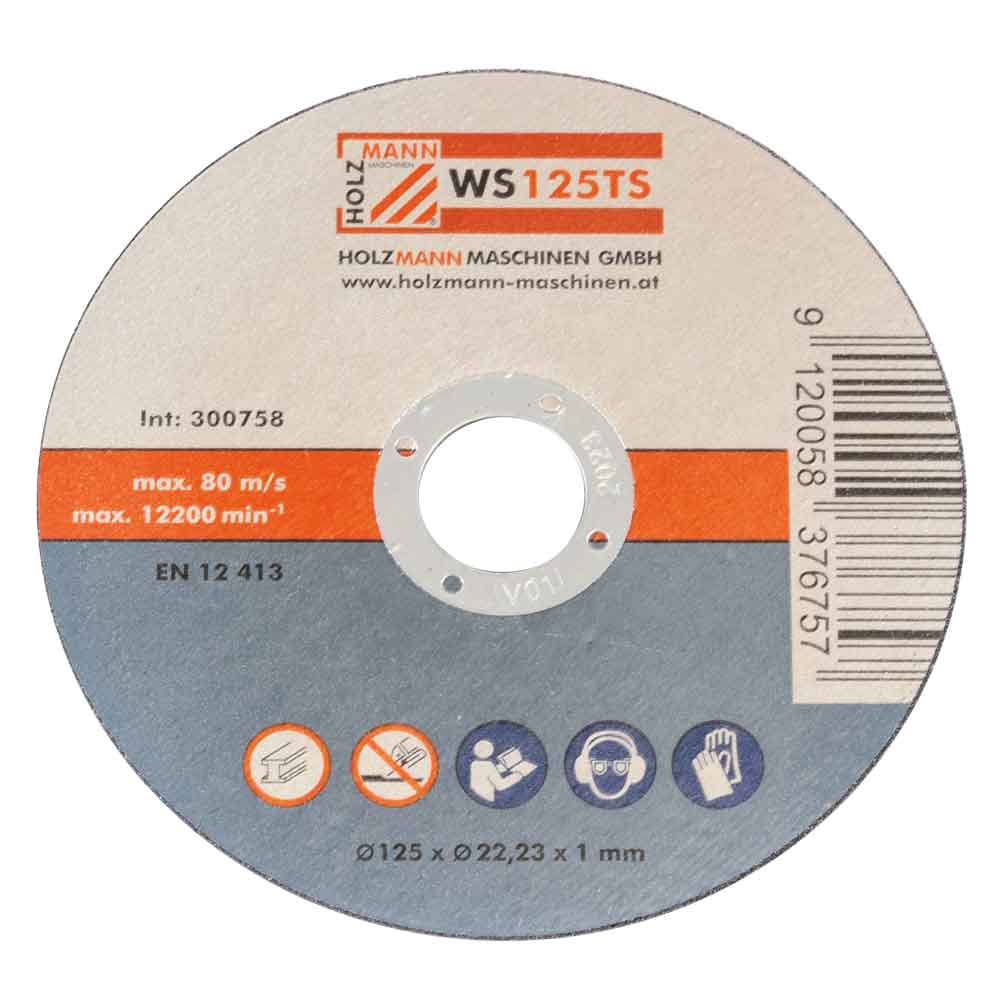 cutting wheel 125*22,23 1mm (10stk/pkg)  (2)