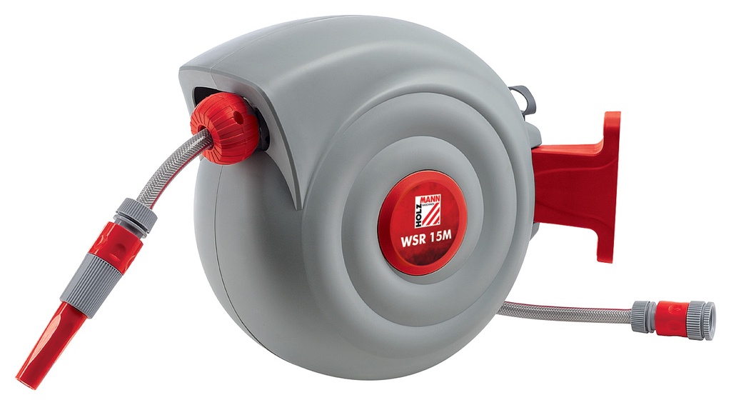 water hose reel 15m (WSR15M, HOLZMANN) (2)