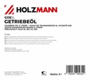 gearbox oil 5 liters (GOE5L, HOLZMANN) (2)