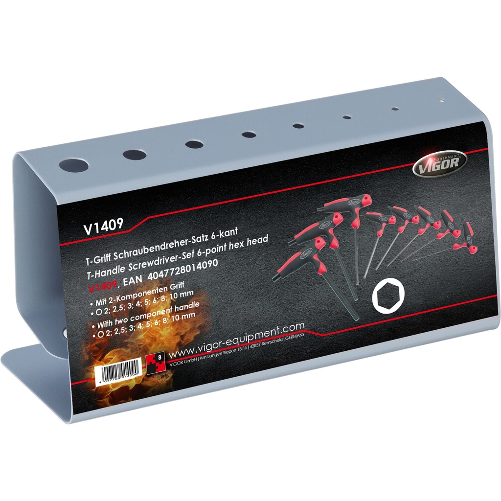 Screwdriver set ∙ T-handle V1409, VIGOR (5)