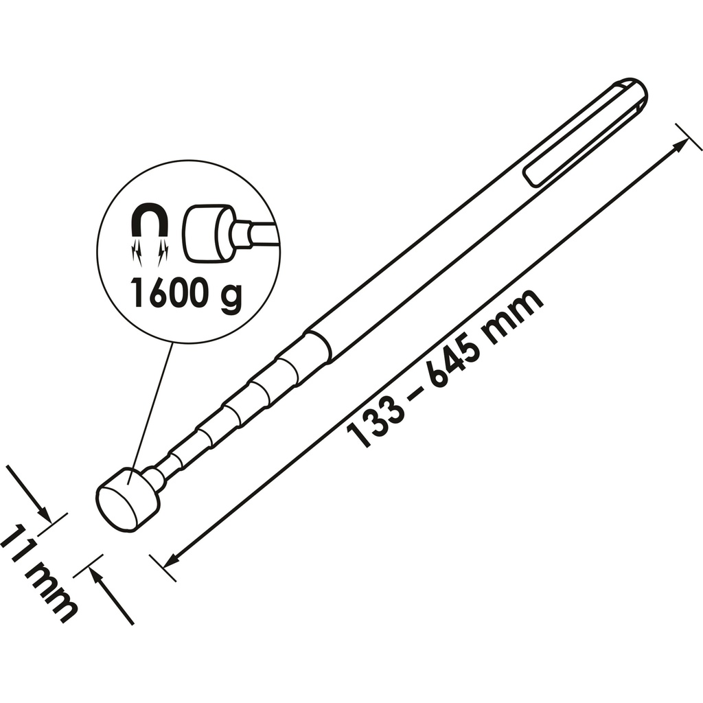 Telescope magnetic pick-up tool V1741, V (2)