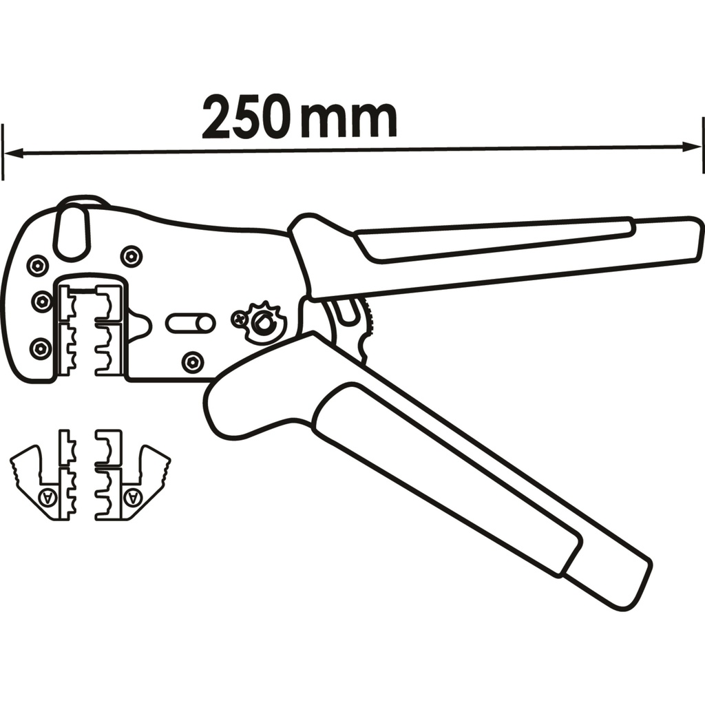 Lever crimping pliers set V2499N, VIGOR (2)