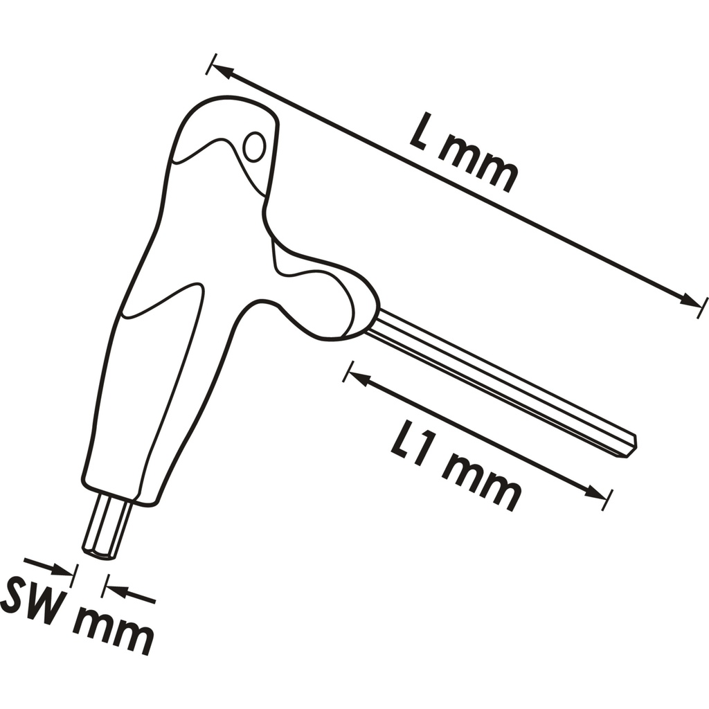 Screwdriver ∙ T-handle V2505, VIGOR (2)