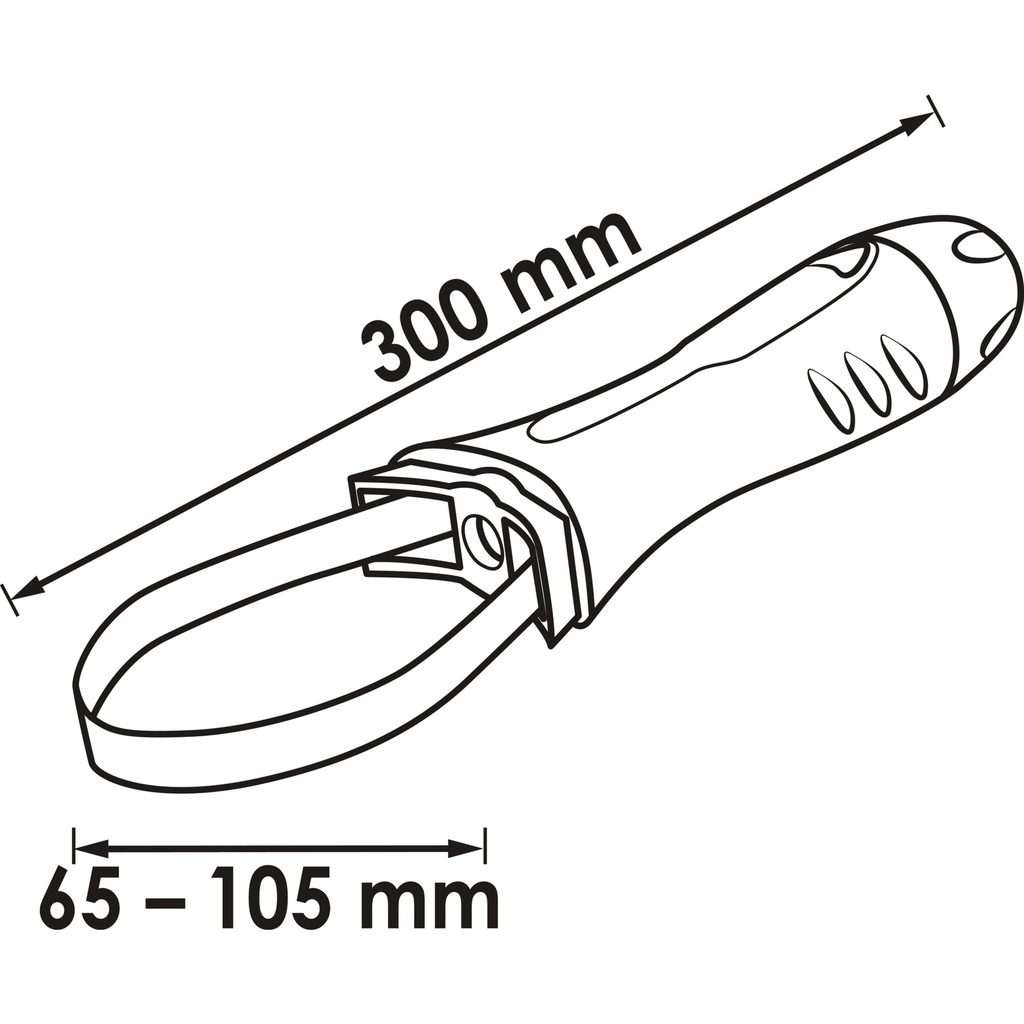 Oil filter strap wrench V2511N, VIGOR (2)