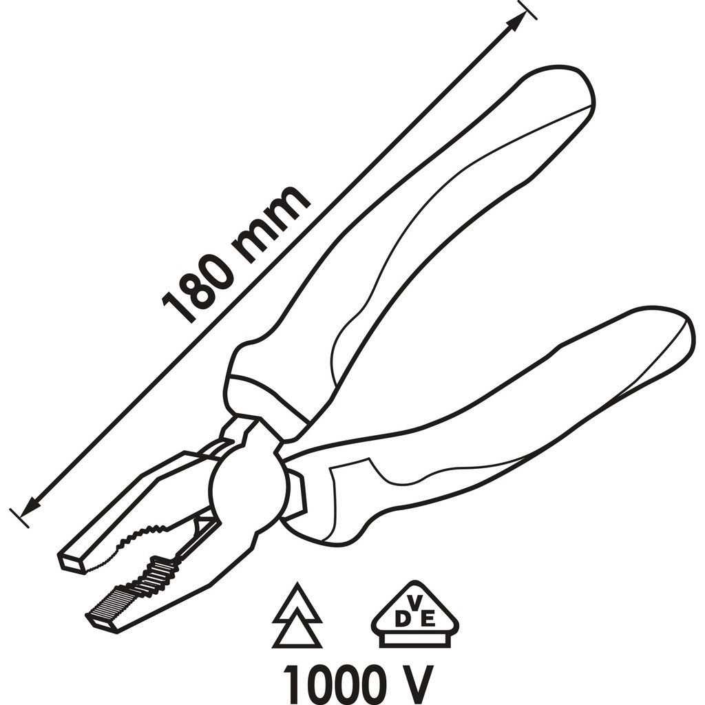 VDE combination pliers V2628, VIGOR (2)