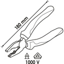 VDE combination pliers V2628, VIGOR (2)