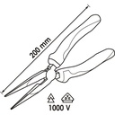 VDE snipe nose pliers V2630, VIGOR (2)
