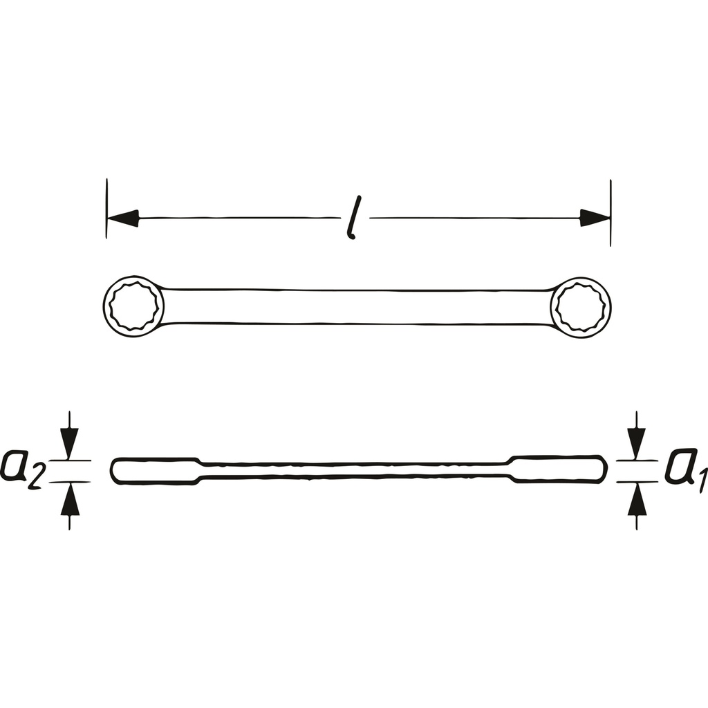 Double ratcheting box-end wrench V2705,  (2)