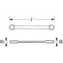 Double ratcheting box-end wrench V2705,  (2)