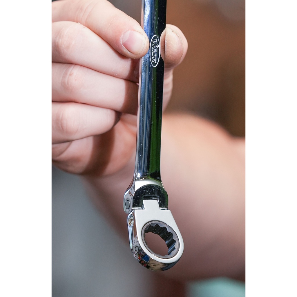 Ratcheting combination wrench with hinge (5)