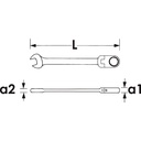 Ratcheting combination wrench with hinge (2)
