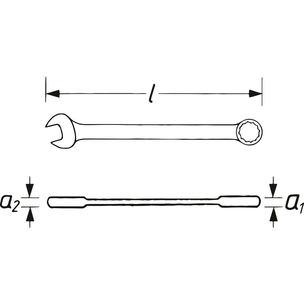 Ratcheting combination wrench ∙ short V2 (2)