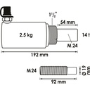 Compressive hydraulic cylinder ∙ 14 tonn (2)
