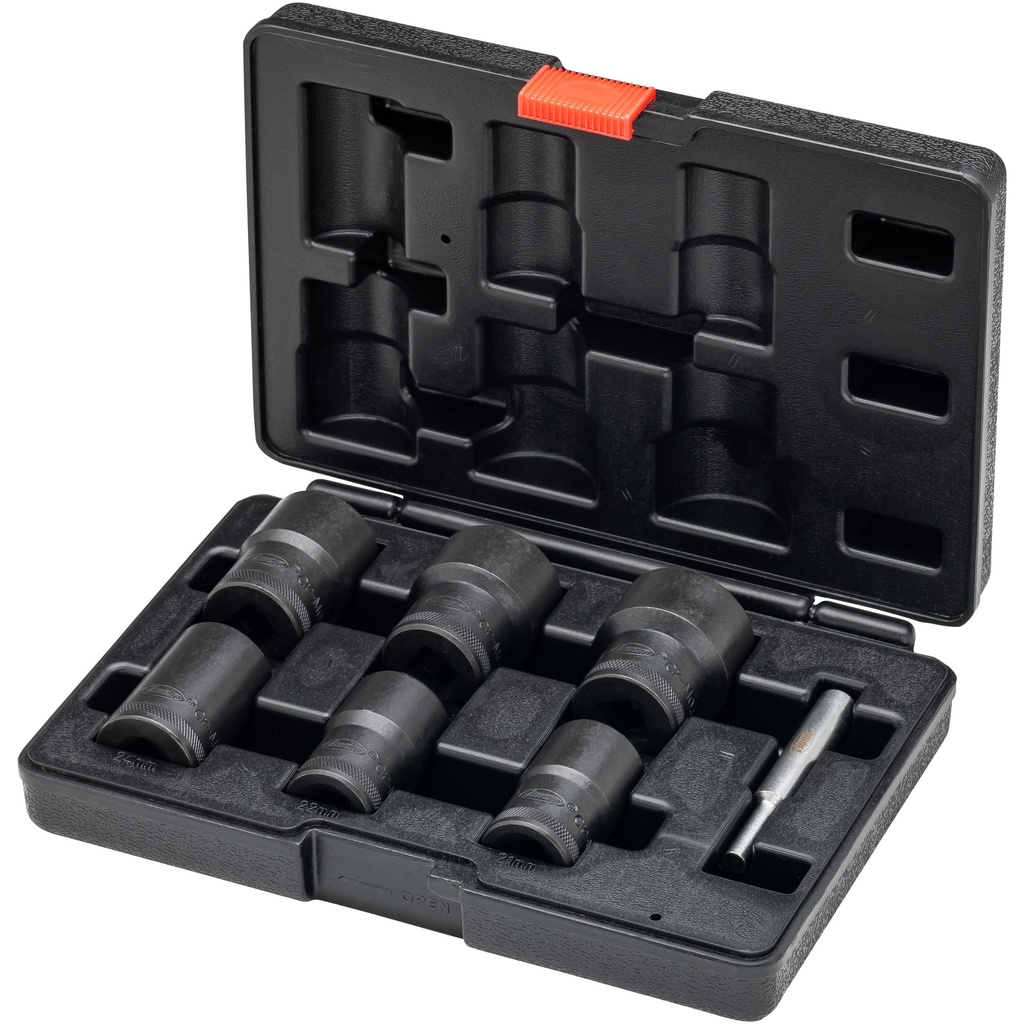 Extractor socket set with spiral profile (4)