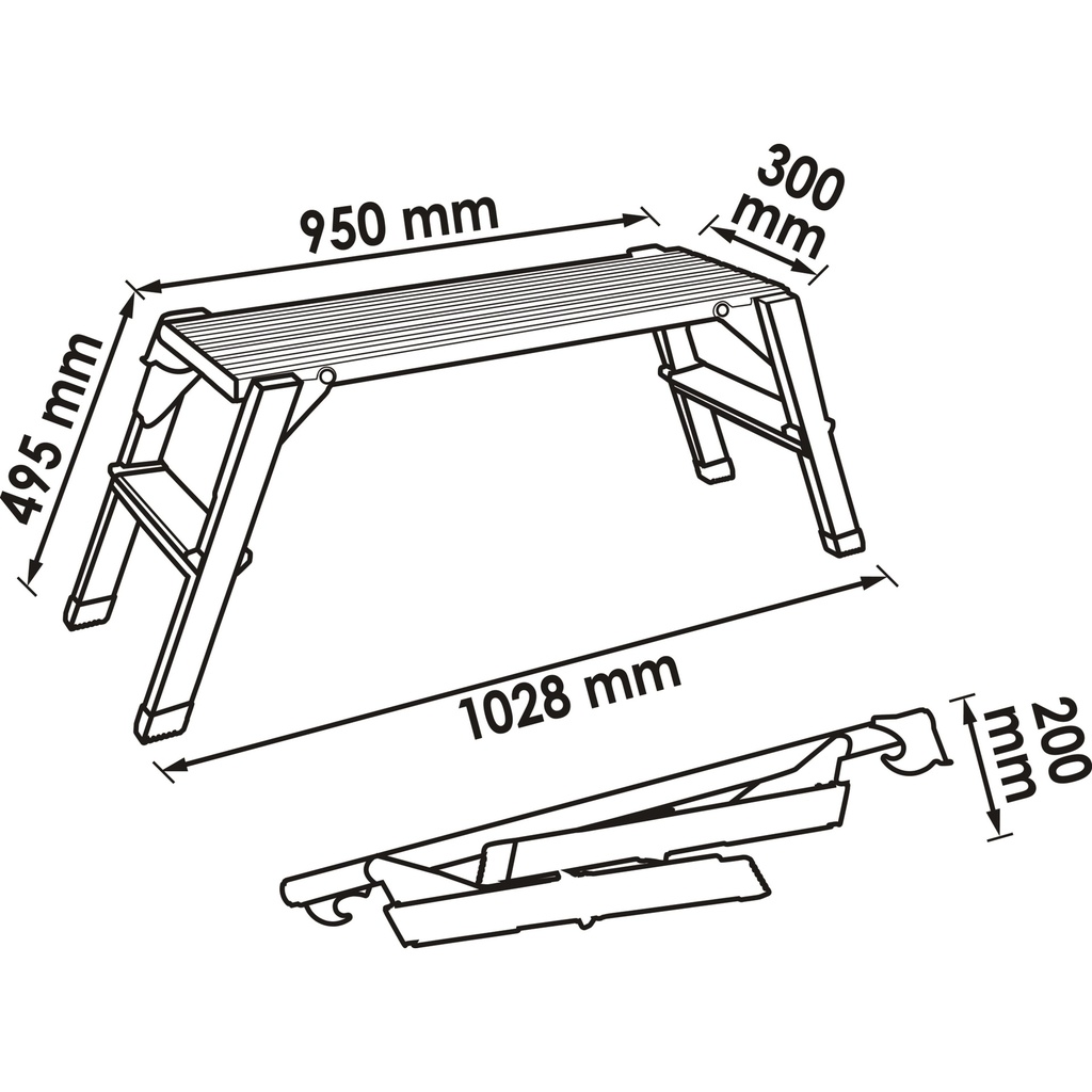 Safety platform ∙ aluminium V4638, VIGOR (2)