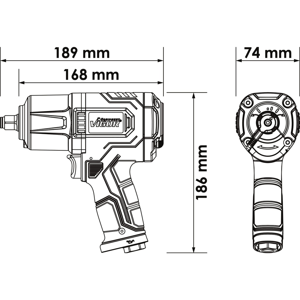 Impact wrenches V4801, VIGOR (2)