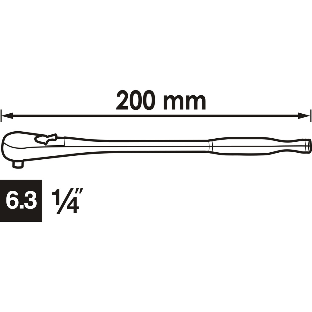 Fine-tooth reversible ratchet ∙ long des (2)