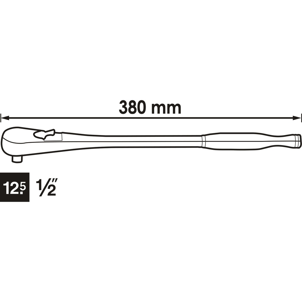 Fine-tooth reversible ratchet ∙ long des (2)