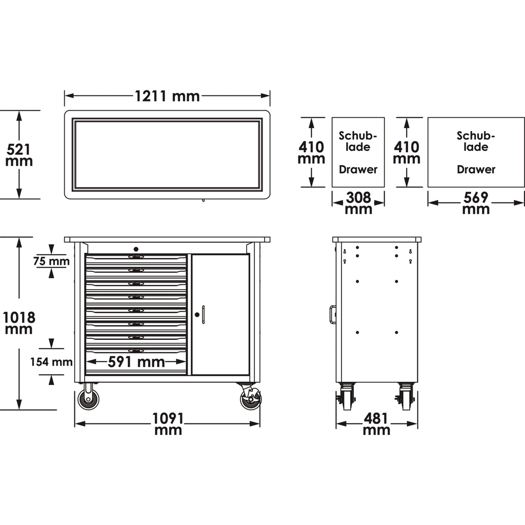 Work bench ∙ Series L V5158, VIGOR (2)