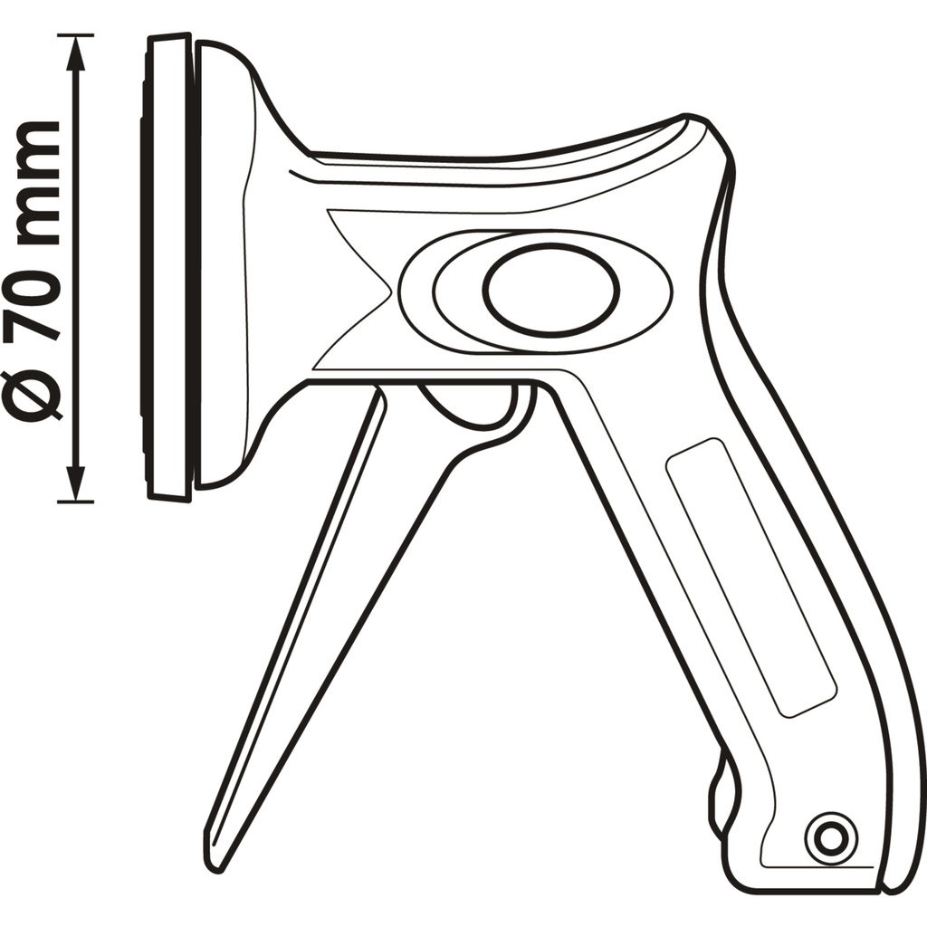 Single-hand mini window pane holder V553 (2)