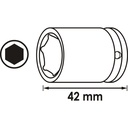 Impact wrench socket ∙ short V5550S-12,  (2)
