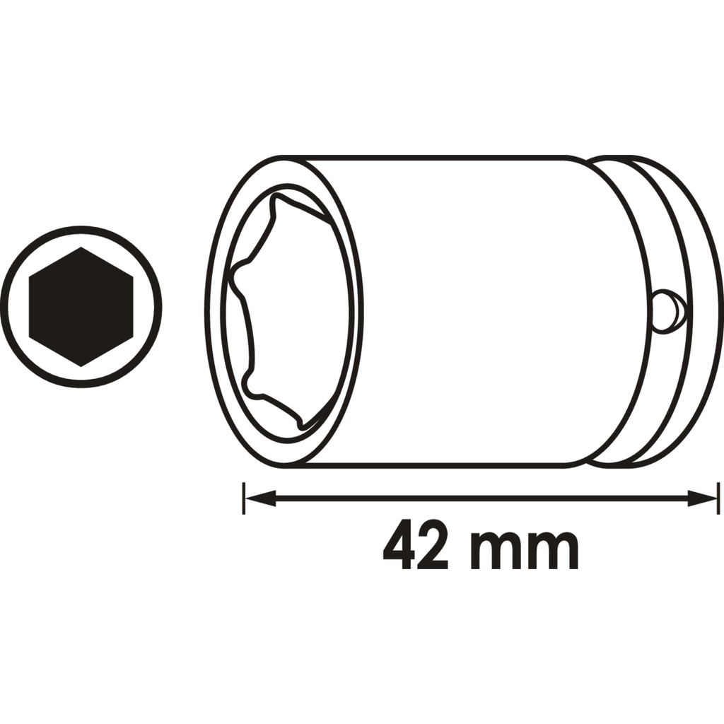Impact wrench socket ∙ short V5550S-15,  (2)