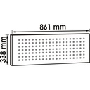 Set of perforated tool panel plates V600 (2)