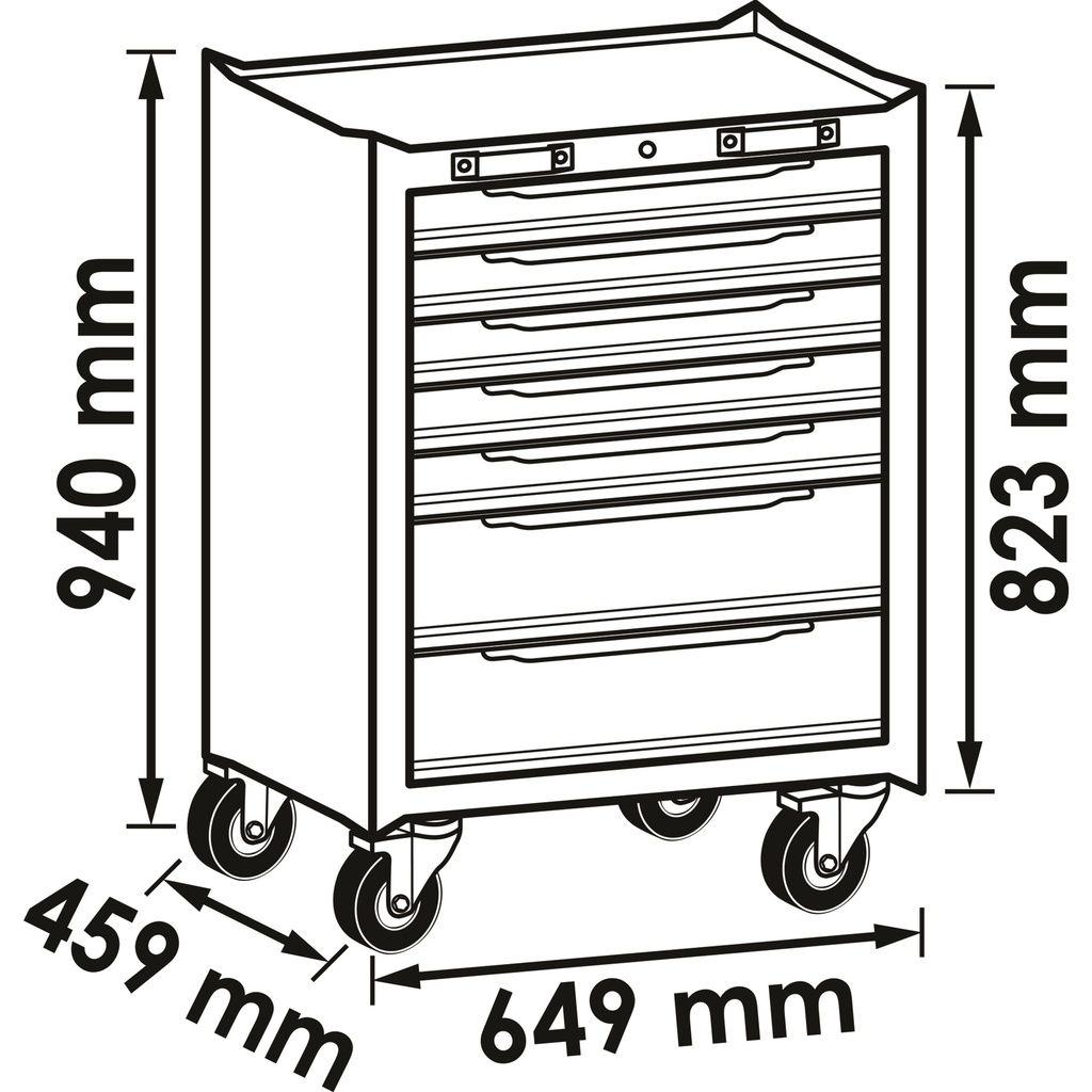 Tool trolley ∙ for storage system ∙ 7 dr (2)