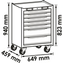 Tool trolley ∙ for storage system ∙ 7 dr (2)