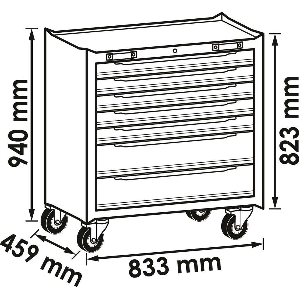 Tool trolley ∙ for storage system ∙ 7 dr (2)