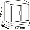 Lower cabinet with double-hinged door ·  (2)
