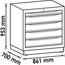 Drawer lower cabinet ∙ extra deep ∙ 5 dr (2)