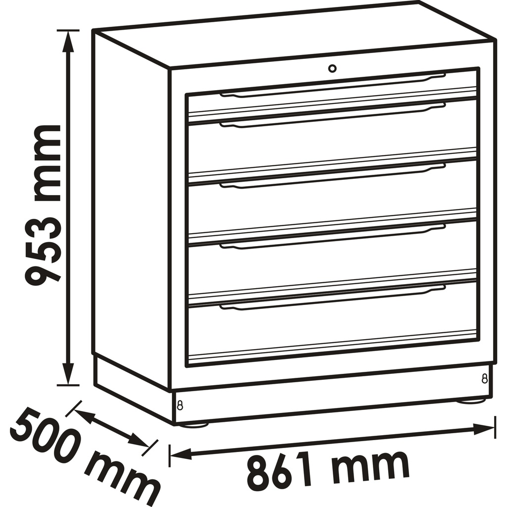 Drawer lower cabinet ∙ 5 drawers V6000-0 (2)