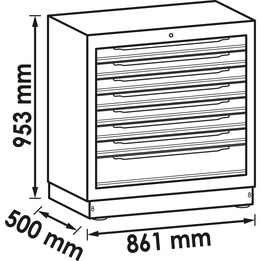 Drawer lower cabinet ∙ 8 drawers V6000-0 (2)