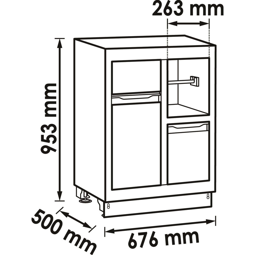 Multipurpose lower cabinet V6000-035, VI (2)