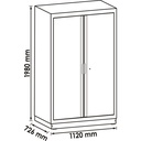 Cabinet with double-hinged door ∙ high ∙ (2)