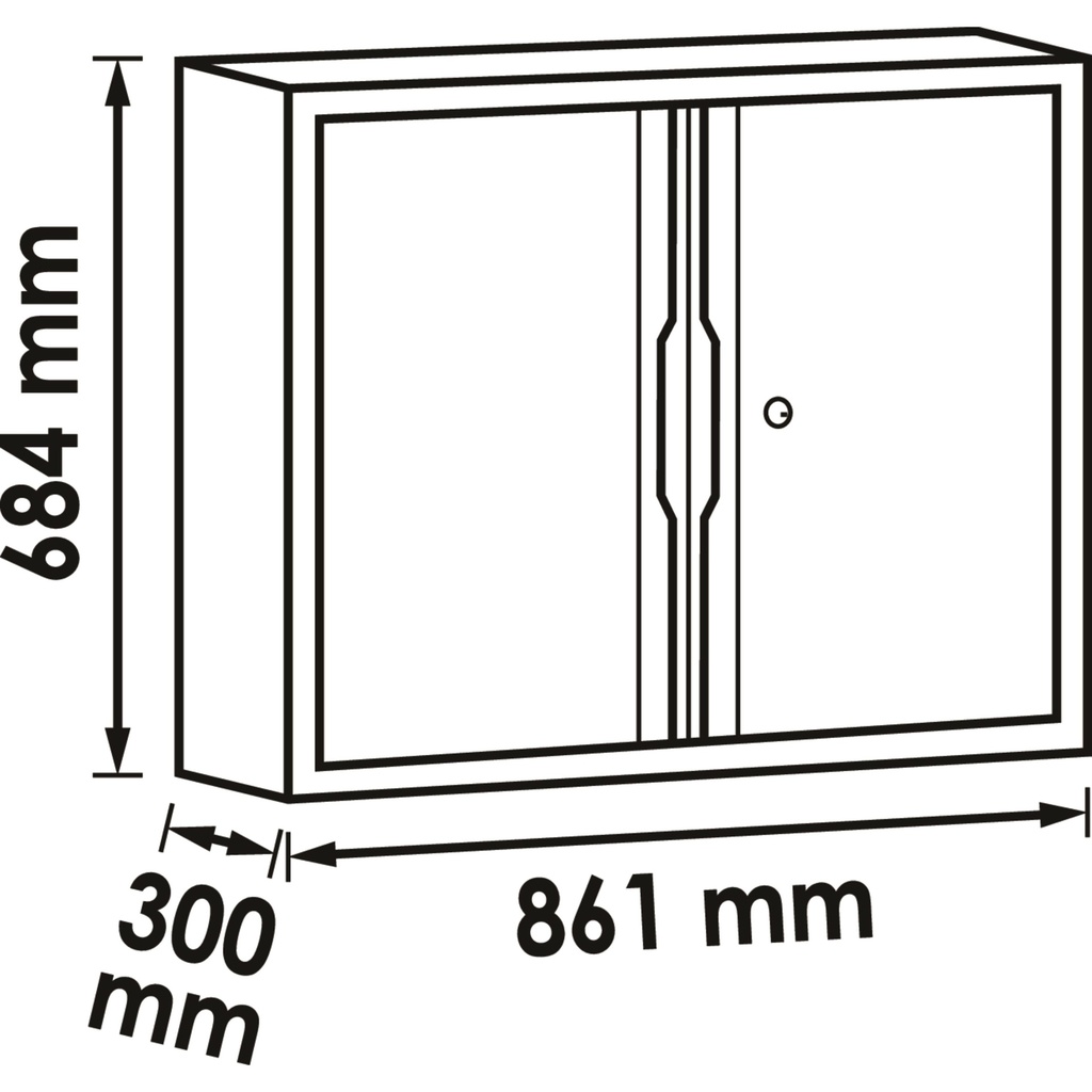 Double hinged-door wall cabinet V6000-04 (2)
