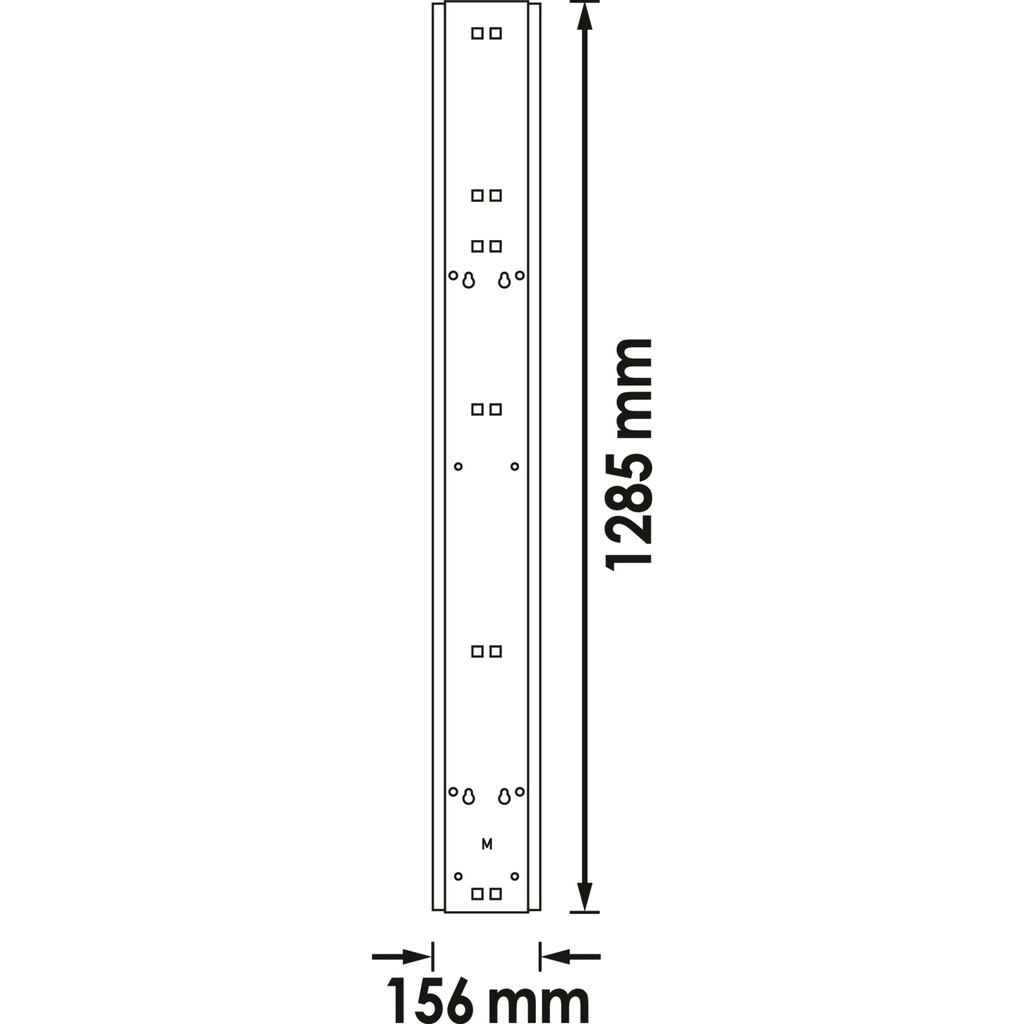 Perforated tool panel bracket ∙ short V6 (2)