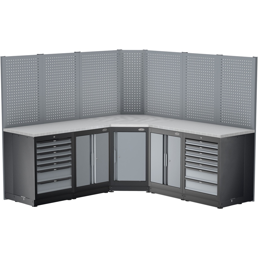 Set of perforated tool panel plates V600 (3)