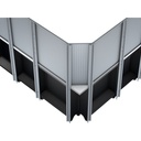 Set of perforated tool panel plates V600 (5)