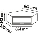 Corner wall cabinet V6000-058, VIGOR (2)