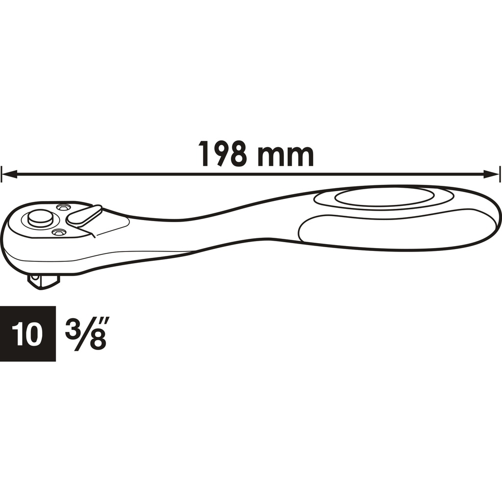 Fine-tooth reversible ratchet V6038, VIG (2)