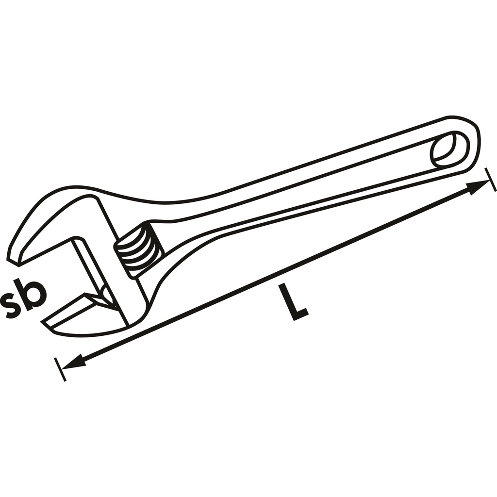 Adjustable wrench V6049, VIGOR (2)