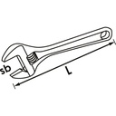 Adjustable wrench V6048, VIGOR (2)