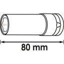 Impact wrench socket V6313-21.5, VIGOR (2)