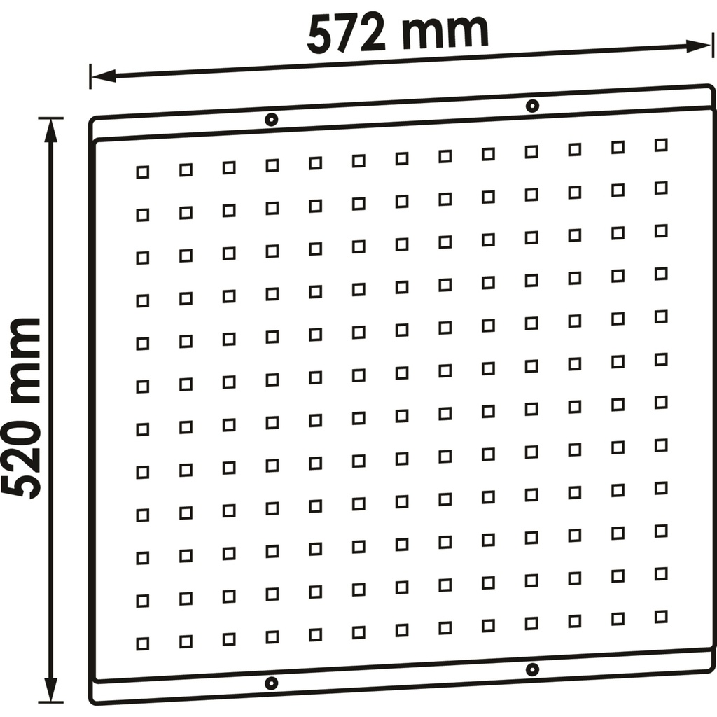 Perforated tool panel plate ∙ for tool t (2)