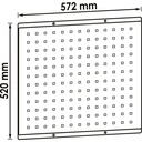 Perforated tool panel plate ∙ for tool t (2)